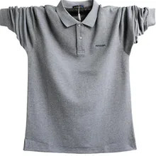 Для мужчин s Poloshirt мода с длинным рукавом Твердые Хлопок трикотажный пуловер мужской Slim Fit Бизнес Для мужчин Костюмы футболки-поло A5307