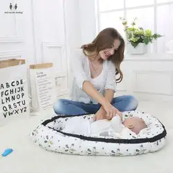 Детское гнездо кровать кроватки портативный Съемный и моющийся кроватки путешествия кровать для детей младенческой Дети хлопок колыбели