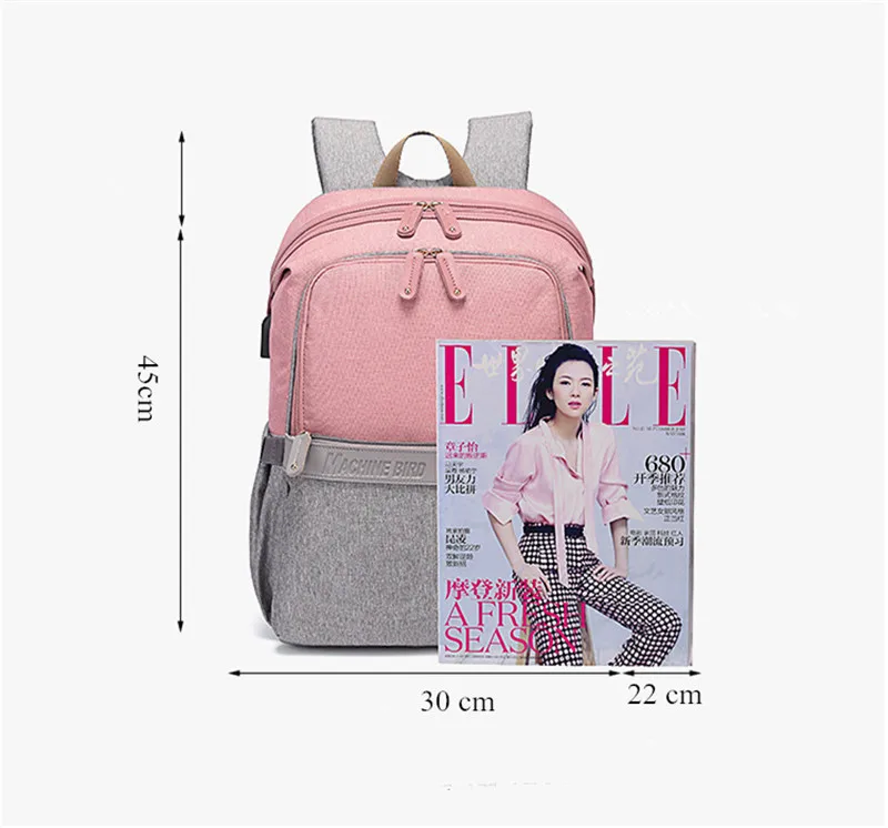 Spring New Baby Nappy Backpack Mommy and Daddy Outdoor Travel Shoulder Bags Fashion Multi-function Kids Bottle Diaper Bag Large10