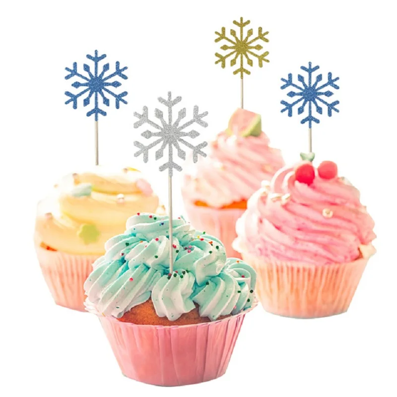 10-20-40pcs-Cute-Snow-Cake-Cupcake-Topper-Flags-Happy-Birthday-Decoration-Wedding-Xmas-Party-Dessert