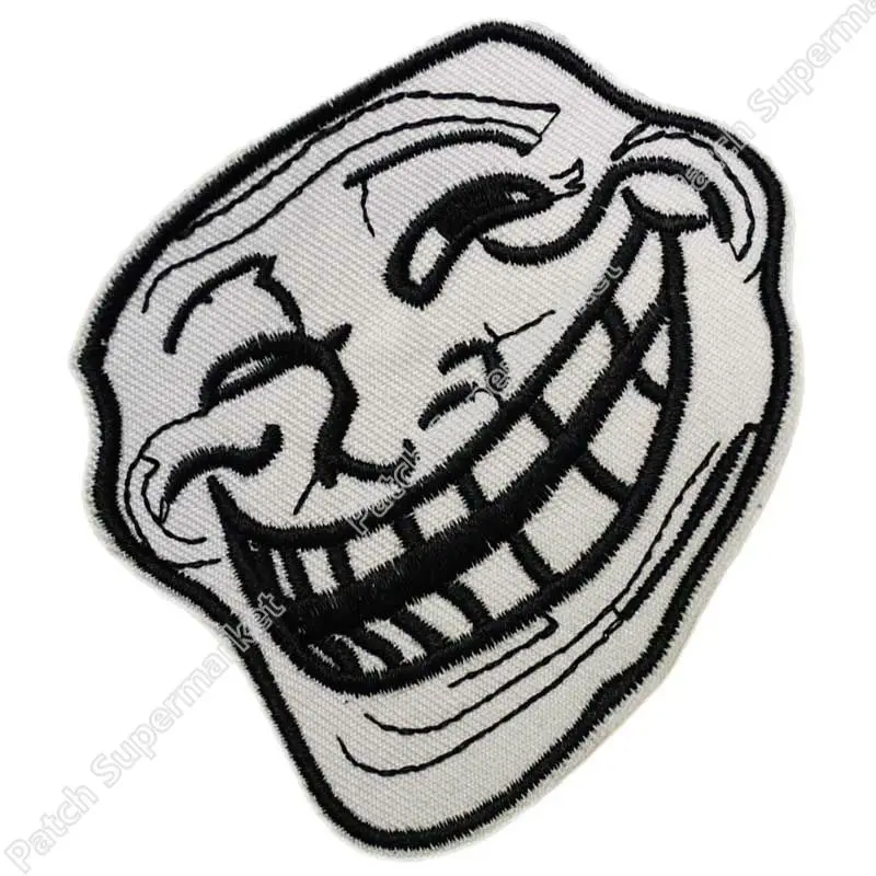 Trollface Iron on Patch Problem U Mad Cool Troll Face 4Chan Internet ...