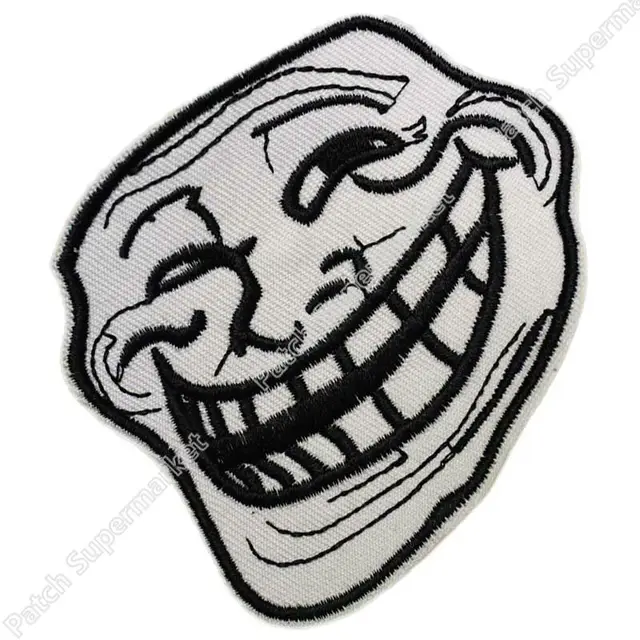 trollface iron on patch