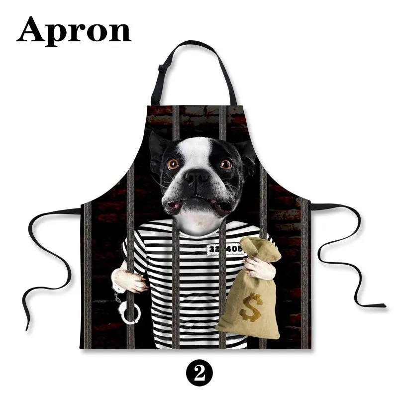 Новая мода 3d kawaii собака животное окрашенные шеф-повара кухонная Чистящая инструмент, дом-муженок хлопковый передник детский кухонный стол