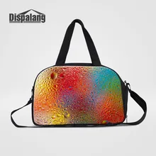 Dispalang Красочные капли воды печати Для мужчин Для женщин Дорожные сумки Чемодан вещевой мешок высокое качество сумка Fashion Weekend