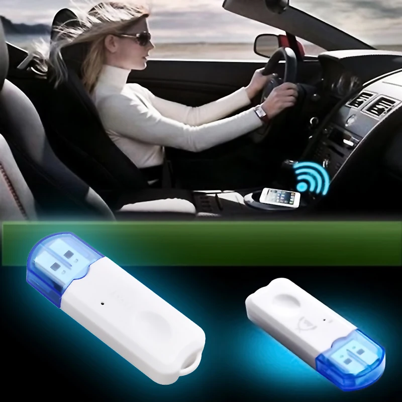 USB Bluetooth V2.1 Audio Stereo Receiver Wireless Handsfree Adapter A2DP Dongle for Speaker iphone Car