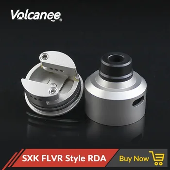 

Volcanee SXK FLVR Style RDA Stainless Steel Atomizer RDTA Vape Tank with Driptip for Electronic Cigarette Mechanical Box Mod