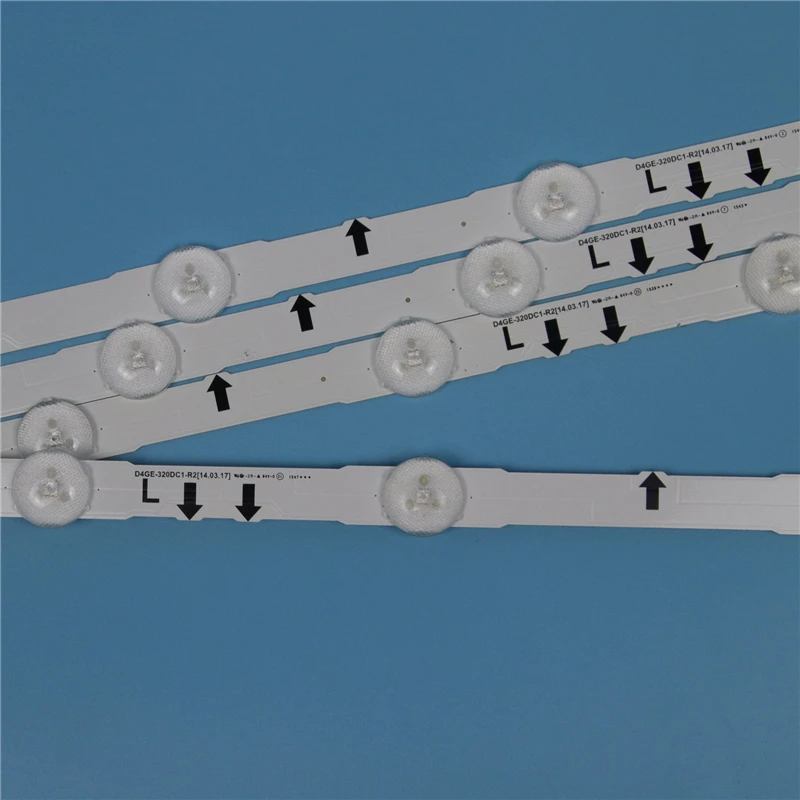 삼성 UE32J5500AK UE32J5500AU UE32J5500AW 32 인치 TV 백라이트 LED 스트립 라이트 매트릭스 램프 밴드 용 4 피스 LED 어레이 바