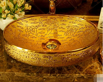 

Package mail Jingdezhen ceramic lavabo lavatory stage basin art basin of the basin that wash a face - xiangyun