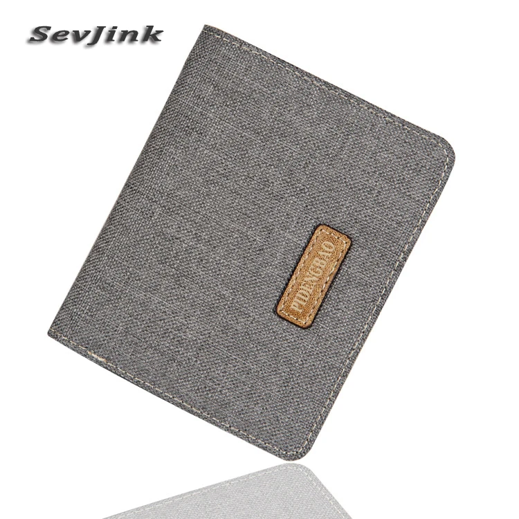 

Men's Wallets Carteira Masculine Canvas purse Famous Brand Summer Style Male Purse