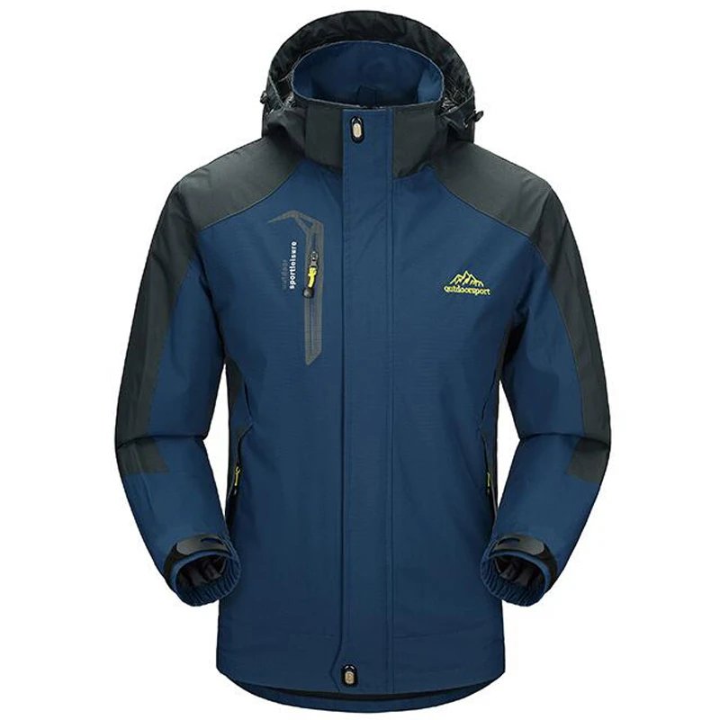 

High Quality Jacket Men Waterproof Windbreaker Hooded Coats Men Women Outdoorsports Casual 5XL Tactical Jackets Brand Clothing