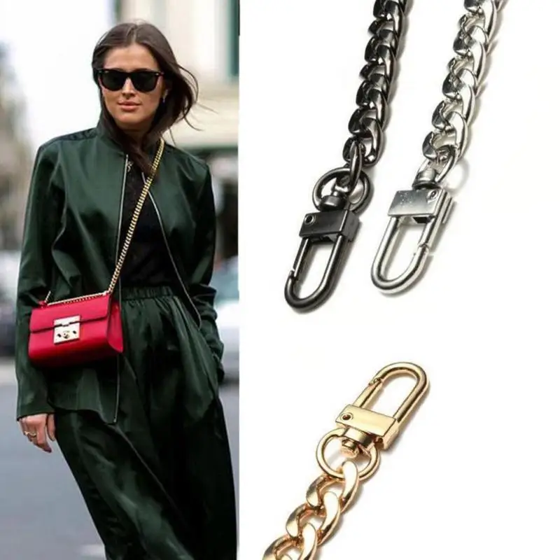

120cm Replacement Metal Purse Chain Shoulder Bag Straps Metal DIY Bag Chain Strap Metal Strap Handbags Accessories Parts Replace