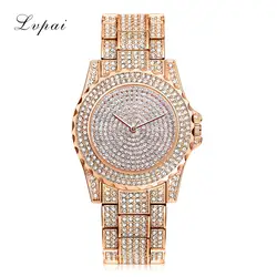 LVPAI роскошные часы для женщин кварцевые наручные часы со стразами аналоговые женское платье подарок часы все Diamond horloges часы NewB30