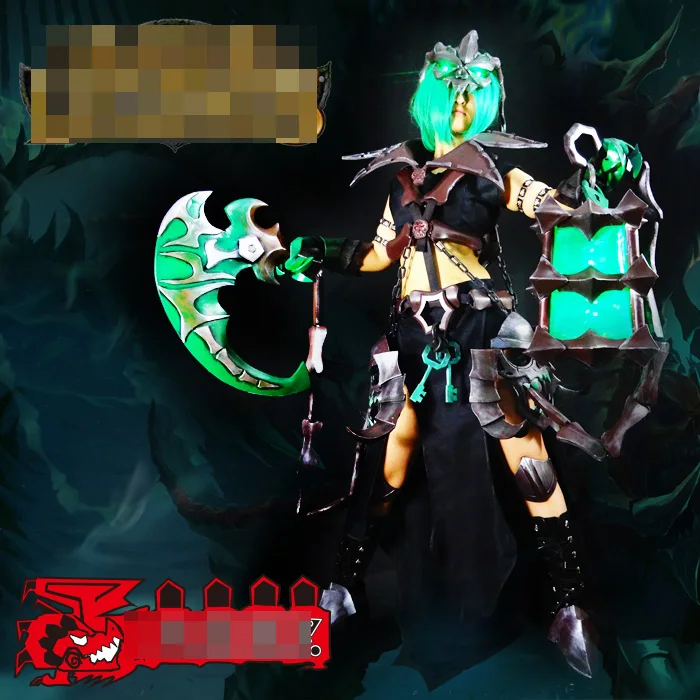 LOL Thresh униформа косплей костюм Бесплатная доставка + оружие|cosplay costume|uniform cosplaylol