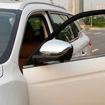 

ABS Chrome For Geely Atlas 2016 2017 2018 Car Rearview Mirror Block Protection Frame Cover Trim Accessories 2pcs