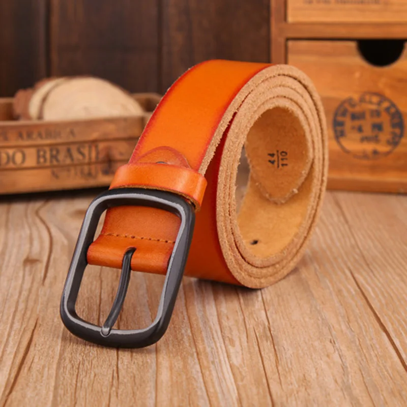 

MINGLILONG New Design Men Belts Casual Style Male Strap Metal Pin Buckle Belts for Men