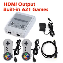 8 битов HDMI Mini Ретро игры видео консолей встроенный 621 игр портативных плееров Семья двойной геймпад игровой консоли для мальчика плеер