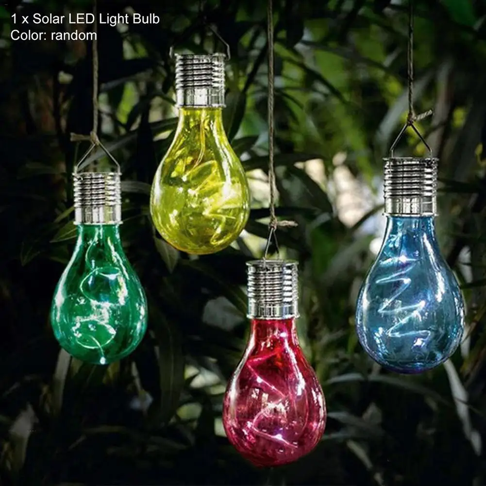 

NEW Waterproof Outdoor Solar LED Light Bulbs Garden Camping Hanging LED Light Bulb Color Night Light Lamp Bulb Holiday lighting