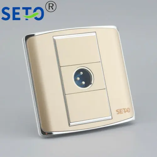 SeTo 86 Тип один порт XLR разъем настенная пластина розетка Keystone Лицевая