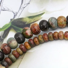 Abacus em forma de multicolorido picasso solta contas 5x8mm 8x12mm tamanho opcional 15