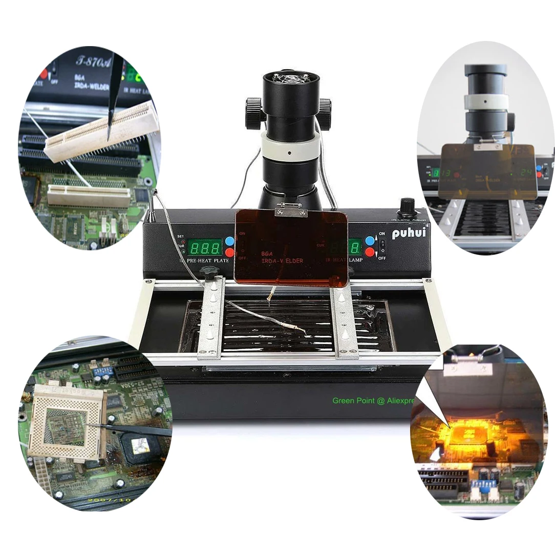 

PUHUI T870A BGA IRDA Welder T870A Infrared Welding Reflow Oven T 870A IR Rework Station rework station