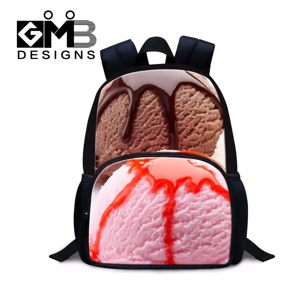 Little Girls Preschool backpack Ice Cream 3D Print small Back pack