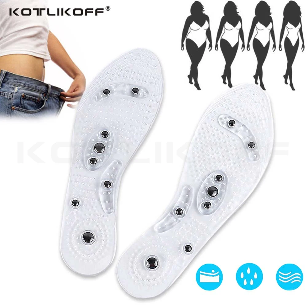 Magnetic Therapy Slimming Silicone Insoles for Weight Loss Foot Massage Health Care Shoes Mat Pad Acupuncture Massaging Insole Magnetic Therapy Slimming Silicone Insoles for Weight Loss Foot Massage Health Care Shoes Mat Pad Acupuncture Massaging Insole