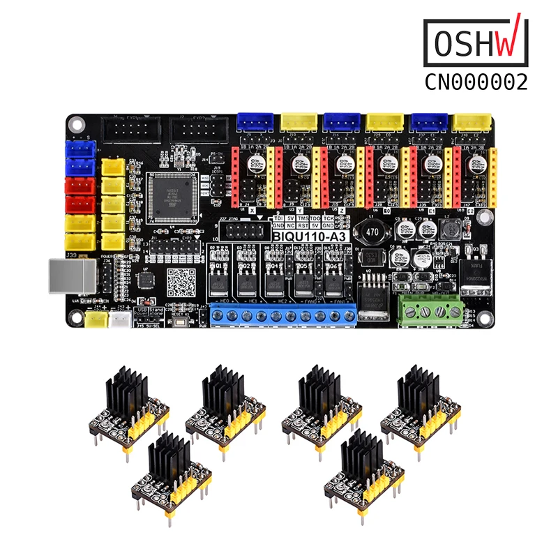

Tango V1.0 motherboard upgrade base on Rumba New version Support A4988 DRV8825 TMC2130 TMC2208 for Reprap Mendel