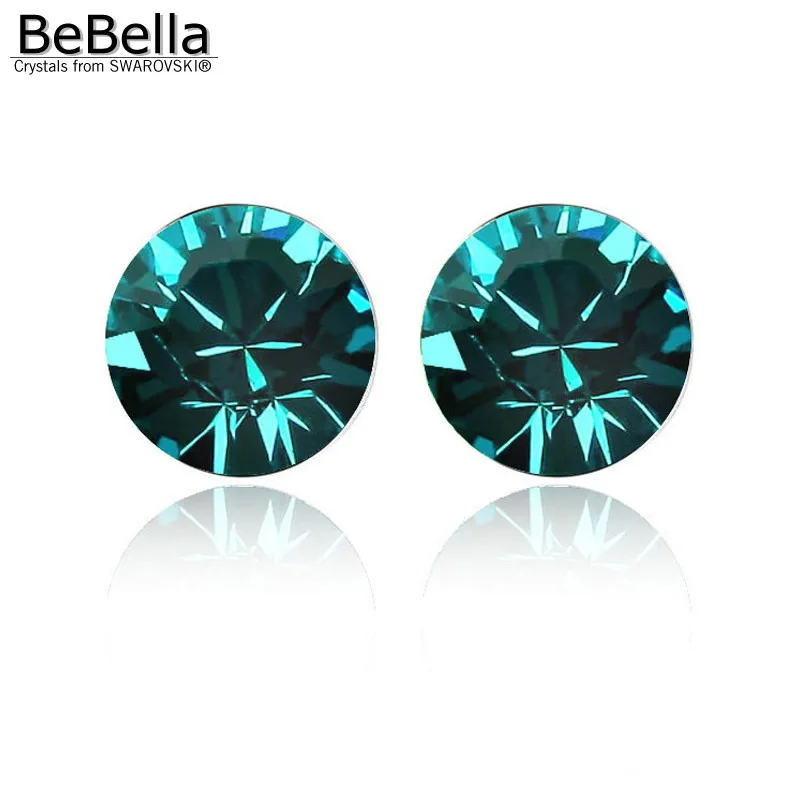 Женские серьги гвоздики с кристаллами Сваровски 5 мм|crystal stud earrings|stud earringscrystal |