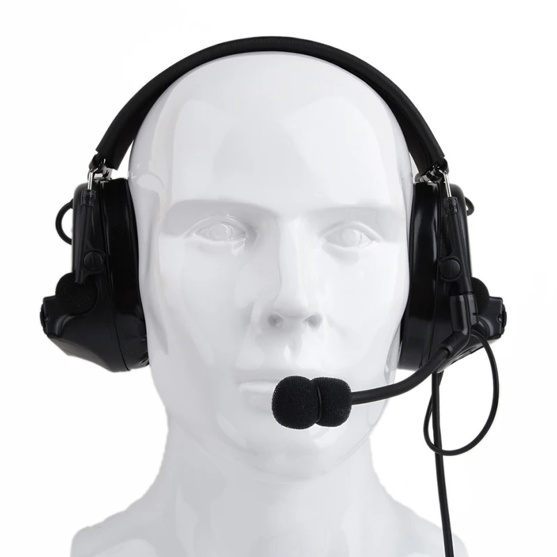 

SEIGNEER High Quality Comtac II Headset 2017 Version With Peltor Rail Adapter Set For Fast Helmet Military Softair Tactical
