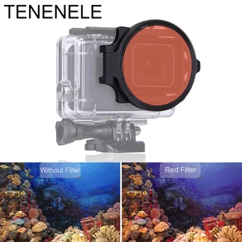 

Action Camera Filter Red Filters on Waterproof Housing Case For Gopro Hero 5 6 Black 2018 Diving Swim Camera Filter Accessories