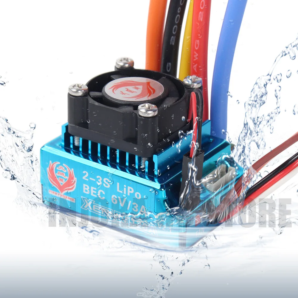 1/10 RC Car 120A Waterproof Brushless ESC Speed Controller with BEC 6V/3A for RC Crawler Axial SCX10 D90 Traxxas TRX4 1/10 RC Car 120A Waterproof Brushless ESC Speed Controller with BEC 6V/3A for RC Crawler Axial SCX10 D90 Traxxas TRX4