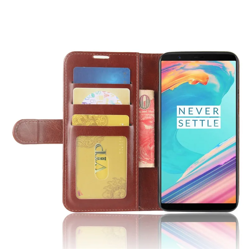 Coque для OnePlus 5/5 т A5000 A5010 Капа Флип Бумажник телефон искусственная кожа+ Мягкий силиконовый чехол для OnePlus 5 т 5 т Fundas сумки