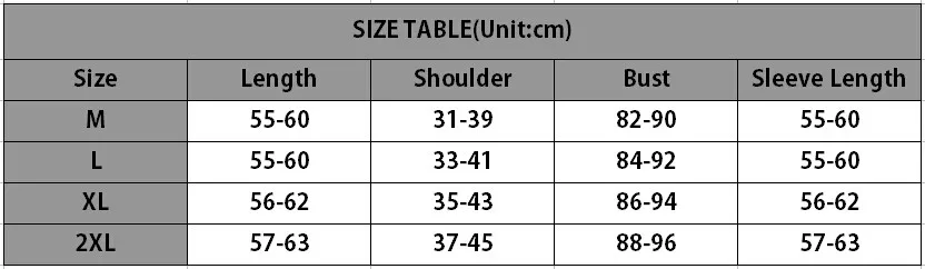 size table