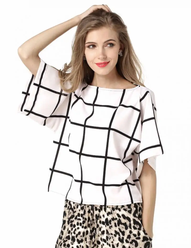 black and white checkered shirt womens