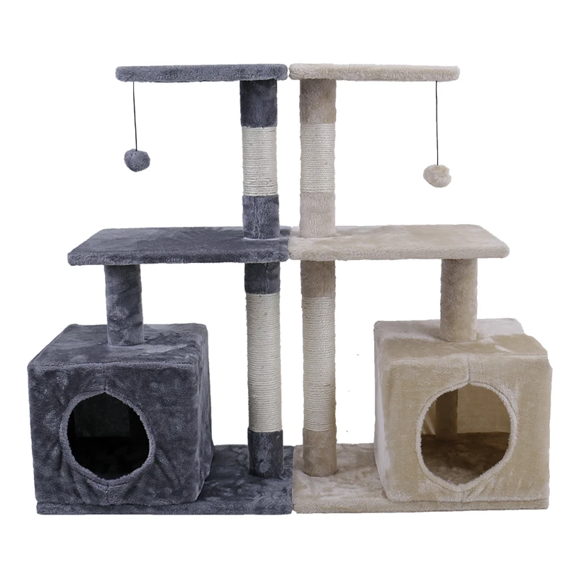 RU Domestic Delivery Cat Tree Tower Furniture Kitten Playhouse Scratchers Solid Wood for Cats Climbing Frame Cat Condos Posts RU Domestic Delivery Cat Tree Tower Furniture Kitten Playhouse Scratchers Solid Wood for Cats Climbing Frame Cat Condos Posts