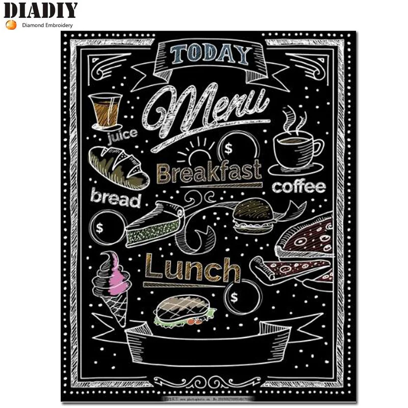 5D DIY Diamond Painting scenic Diamond Painting Cross Stitch Black