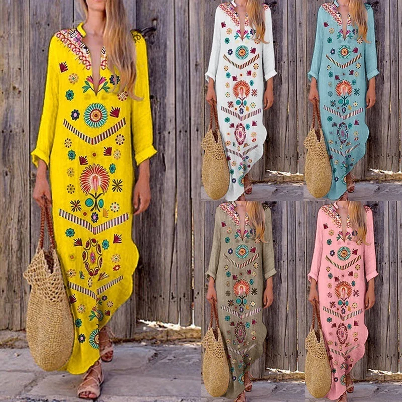 

Pareo For The Beach Dress 2019 Beach Outwear Cape Cover Ups Large Size Tunic Ladies Swimsuit Pareo Female Covers Sarong Print
