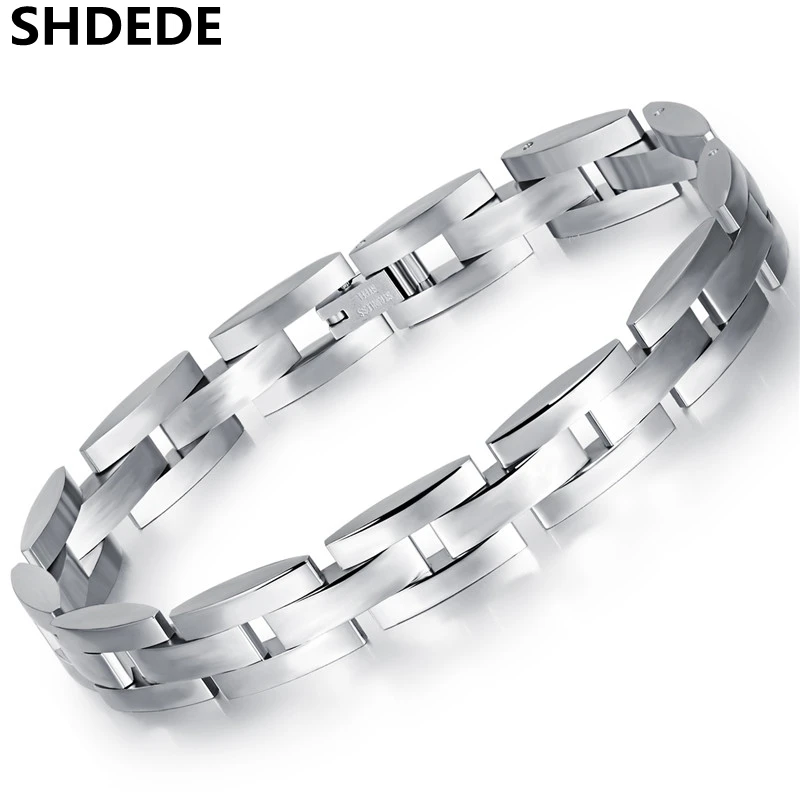 SHDEDE 316l браслеты с подвесками из нержавеющей стали брендовые корейские трендовые ювелирные изделия мужские звенья цепи мужской дружба подарок+ O780