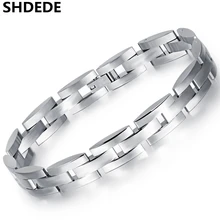 SHDEDE 316l браслеты с подвесками из нержавеющей стали брендовые корейские трендовые ювелирные изделия мужские звенья цепи мужской дружба подарок+ O780
