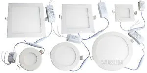 LED Ceiling Light Panel Light 6W 9W 12W 15W 18W 21W AC85-265V Indoor Lighting, Round/Square LED Light led panel light 2x4