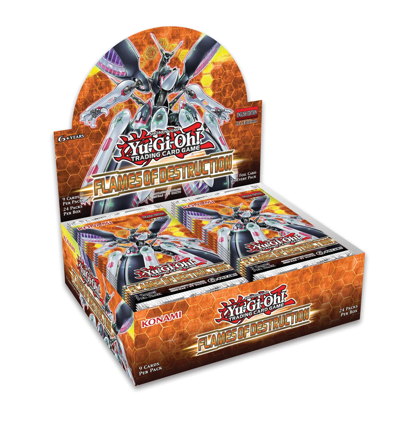 

[ESTARTEK] KONAMI Yugioh Card Egnlish Edition 1004 Flames of Destruction Card Group New Box for Yu-Gi-Oh Trading Card Game