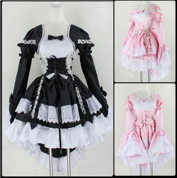 

Halloween Costume For Women Girls Sexy Sissy Maid Uniform Sweet Gothic Lolita Dress Anime Maid Cosplay Costume
