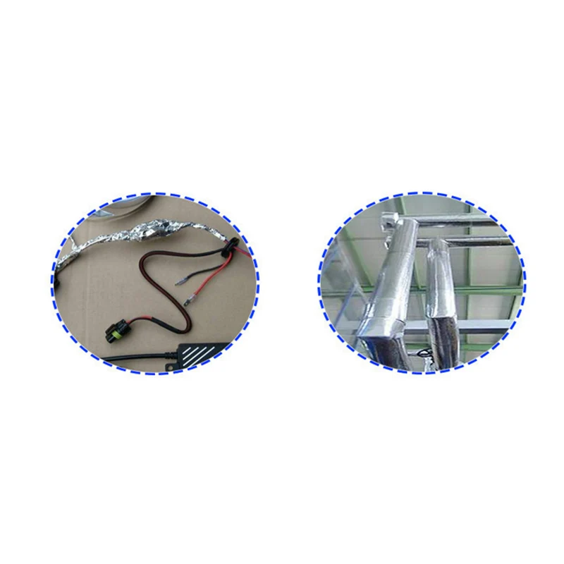 1Roll Chrome Aluminium Foil Tape Thickness 0.06mm Roll Tape 3cm x 20m High Temperature Resistant Foil Tapes Mayitr