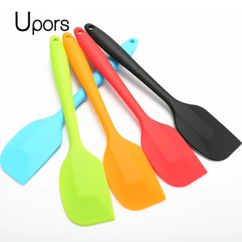 

Upors Food Grade Silicone Spatula Non-stick Butter Cream Spatula Pastry Scraper Bakeware Cooking Baking Tools For Cakes 1pcs