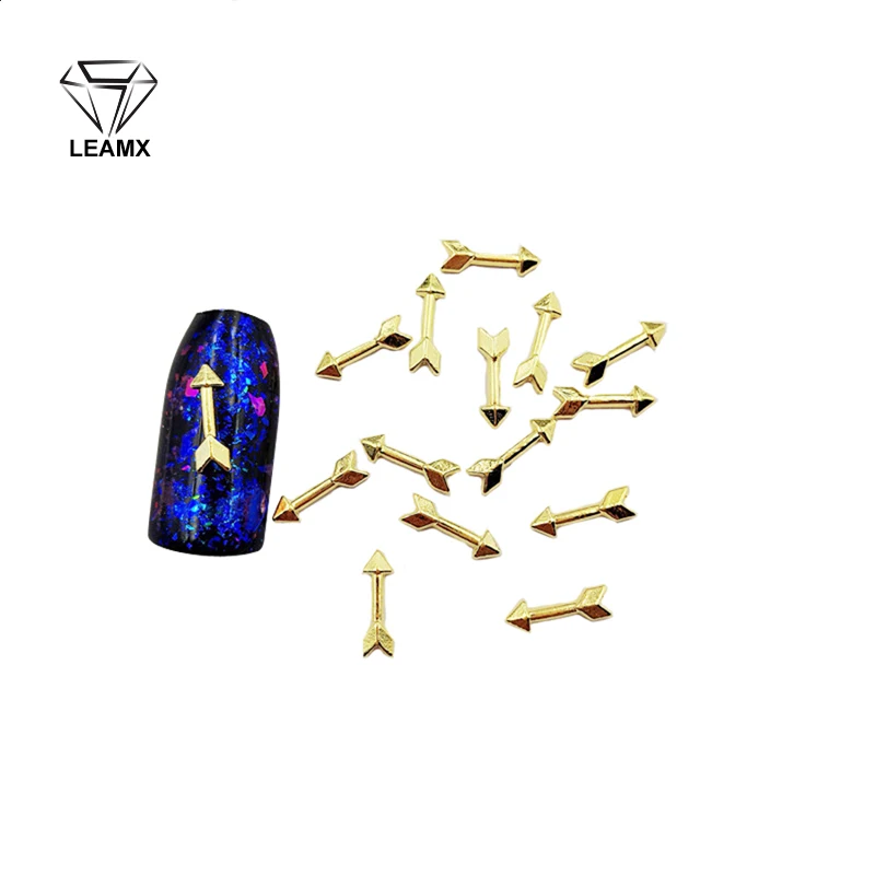 

50 PCS/bag Arrows Shape Alloy 3D Nail Art Decoration Glittering DIY Beautiful Girl Lovely Glamour Nail Stickers