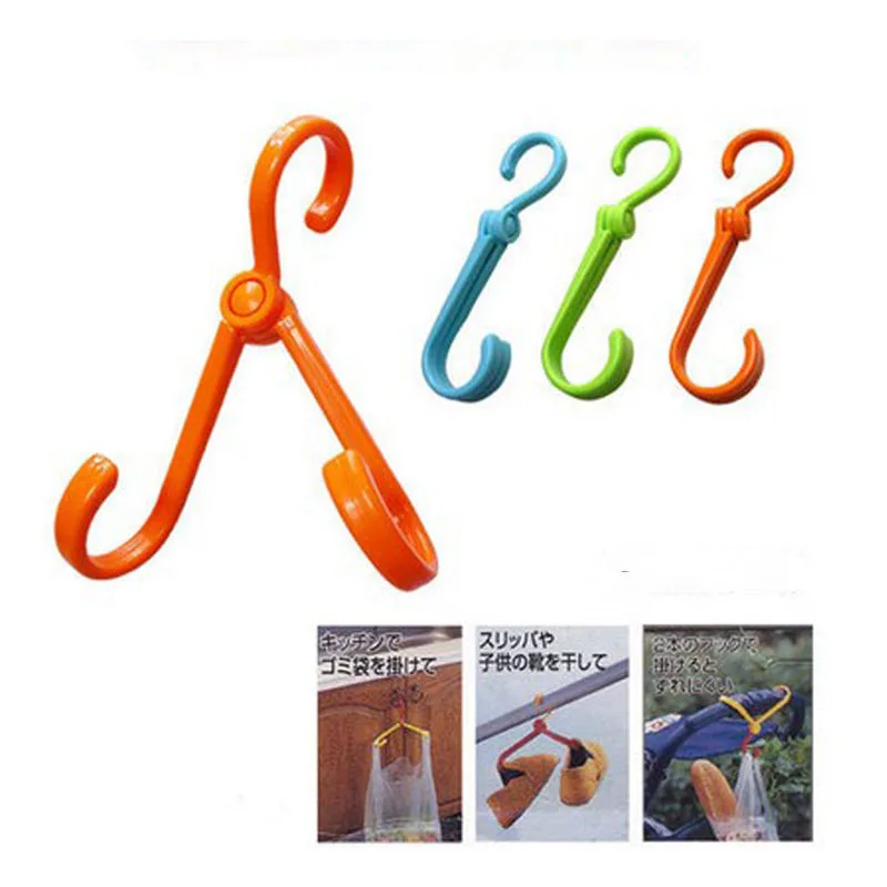 

2017 HOT Portable Foldable Mini Clothes Hanger Rotatable Shoes Hooks Drying Rack