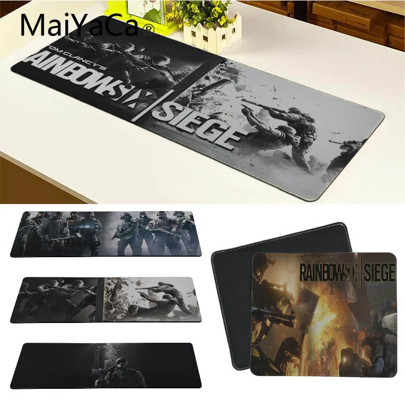 

MaiYaCa Tom Clancys Rainbow Six Mouse Pad pad to Mouse Notbook Computer Mousepad Overlock Edge Big Gaming Pad