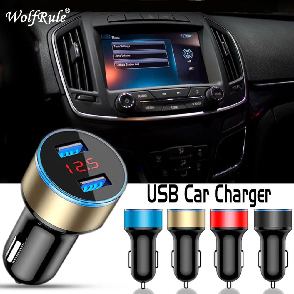 Car Charger 5V 3.1A With LED Display Universal Dual Usb Phone Fast Car-Charger for Xiaomi Samsung S8 iPhone XR Mobile Phone Car Charger 5V 3.1A With LED Display Universal Dual Usb Phone Fast Car-Charger for Xiaomi Samsung S8 iPhone XR Mobile Phone