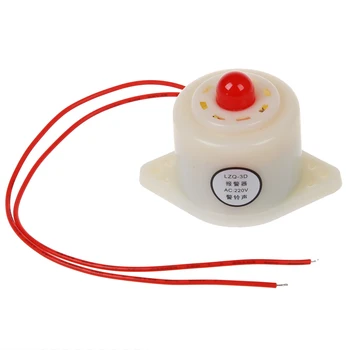

BJ-3 AC220V Industrial LED Blinker Red Alarm Siren Buzzer 100dB White