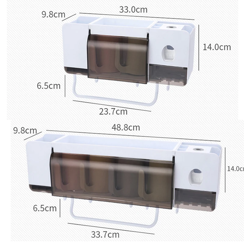 Держатель для зубных щеток Автоматический соковыжималка для зубной пасты диспенсер ящик для хранения для ванной комнаты Пробивной стеллаж для хранения аксессуары для ванной комнаты Набор